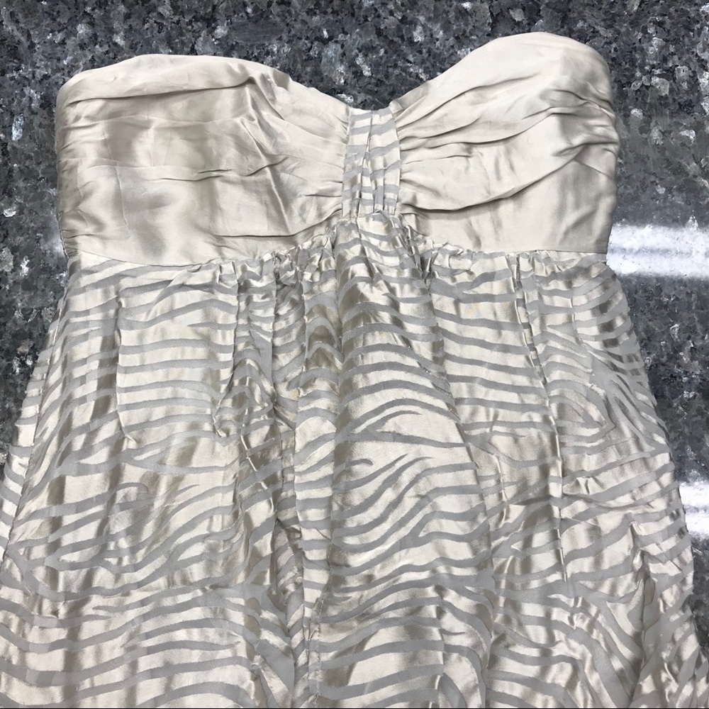 Strapless mini dress